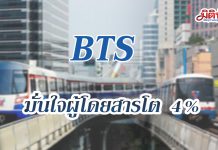 BTS มั่นใจผู้โดยสารโต 4%