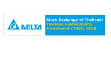 เดลต้า ประเทศไทย ติดโผหุ้นยั่งยืนของตลาดหลักทรัพย์ (SET THSI) 6 ปีซ้อน