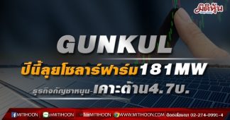 GUNKUL ปีนี้ลุยโซลาร์ฟาร์ม181MW ธุรกิจกัญชาหนุน-เคาะต้าน4.7บ.