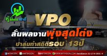 VPOลั่นผลงานพุ่งสุดโต่ง ปาล์มทำสถิติรอบ 13ปี