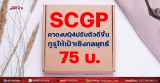 SCGP คาดงบQ4ปรับตัวดีขึ้น กูรูให้เป้าเชิงกลยุทธ์75บ.