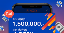 มันนิกซ์ ปลื้มสินเชื่อนาโนฯ โตทะลุเป้า เปิดตัวสินเชื่อส่วนบุคคล “ฟินนิกซ์ อิกไนท์” ขยายฐานลูกค้ามนุษย์เงินเดือน ชูดอกต่ำสุด 4.99% ต่อปี