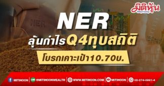 NER ลุ้นกำไรQ4ทุบสถิติ โบรกเคาะเป้า10.70บ.