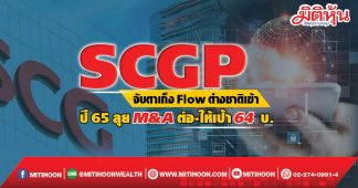 SCGP จับตาเก็งFlowต่างชาติเข้า ปี65ลุยM&Aต่อ-ให้เป้า64บ.