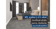UMI ออกกระเบื้องยางไวนิล SPC ทนทาน ติดตั้งง่าย มาให้เลือกถึง 5 สี 5 สไตล์
