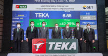 TEKA จุดพลุเทรดวันแรก ราคาหุ้นเปิดตลาดพุ่ง 43.48% สยายปีกงานรับเหมาก่อสร้างชั้นนำระดับประเทศ
