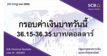 กลุ่มงานตลาดการเงิน ธนาคารไทยพาณิชย์ (SCB Financial Markets) ค่าเงินบาทประจำวันที่ 14 กรกฎาคม 2565