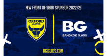 บีจี โดดหนุนเป็นสปอนเซอร์คาดอกเสื้อ อ็อกซ์ฟอร์ด ยูไนเต็ด ฤดูกาล 2022-23
