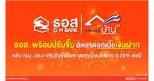 ธอส. พร้อมปรับขึ้นดอกเบี้ยเงินฝากตาม กนง.