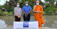 PIMO เดินหน้ามอบเครื่องสูบน้ำให้ รร.วัดสำโรง จ.นครปฐม บรรเทาอุทกภัย