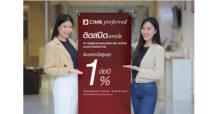 ธนาคาร ซีไอเอ็มบี ไทย ติดสปีดดอกเบี้ย ส่งบัญชีเงินฝากออมทรัพย์ สปีด เซฟวิ่งส์ รับดอกเบี้ยสูงสุด 1% ต่อปี