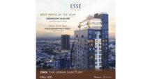 สิงห์ เอสเตท ส่งโปรโมชั่นพิเศษ The ESSE Sukhumvit 36 ต้อนรับลมหนาว มอบส่วนลดกว่า 3 ล้านบาท กับคอนโดที่คุ้มค่าการลงทุนที่สุดในทองหล่อ