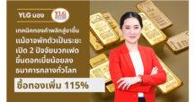 YLG มองเทคนิคทองคำพลิกสู่ขาขึ้น แม้อาจพักตัวเป็นระยะ เปิด2ปัจจัยบวกเฟดขึ้นดอกเบี้ยน้อยลง-ธนาคารกลางทั่วโลกซื้อทองเพิ่ม115%