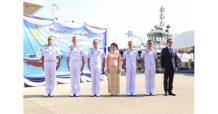 ASIMAR ร่วมพิธีปล่อยเรือหลวงตาชัย ลงน้ำ