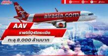 AAV รายได้Q4โตระเบิด ทะลุ8,000ล้านบาท